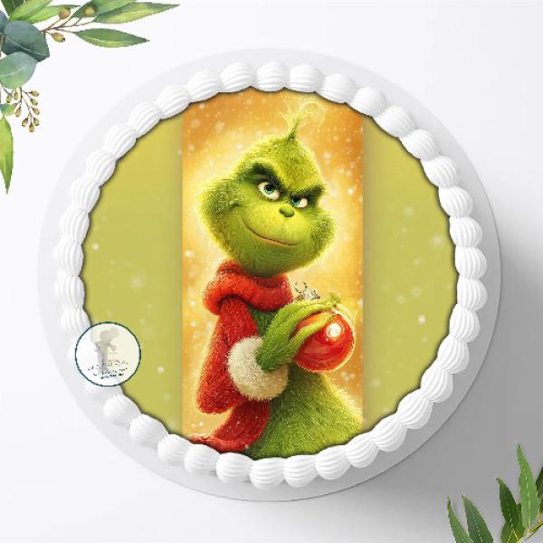 Preview: Der Grinch Tortenaufleger Ø 20cm, 2957z